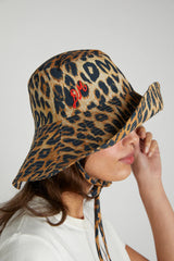 leopard print sunhat
