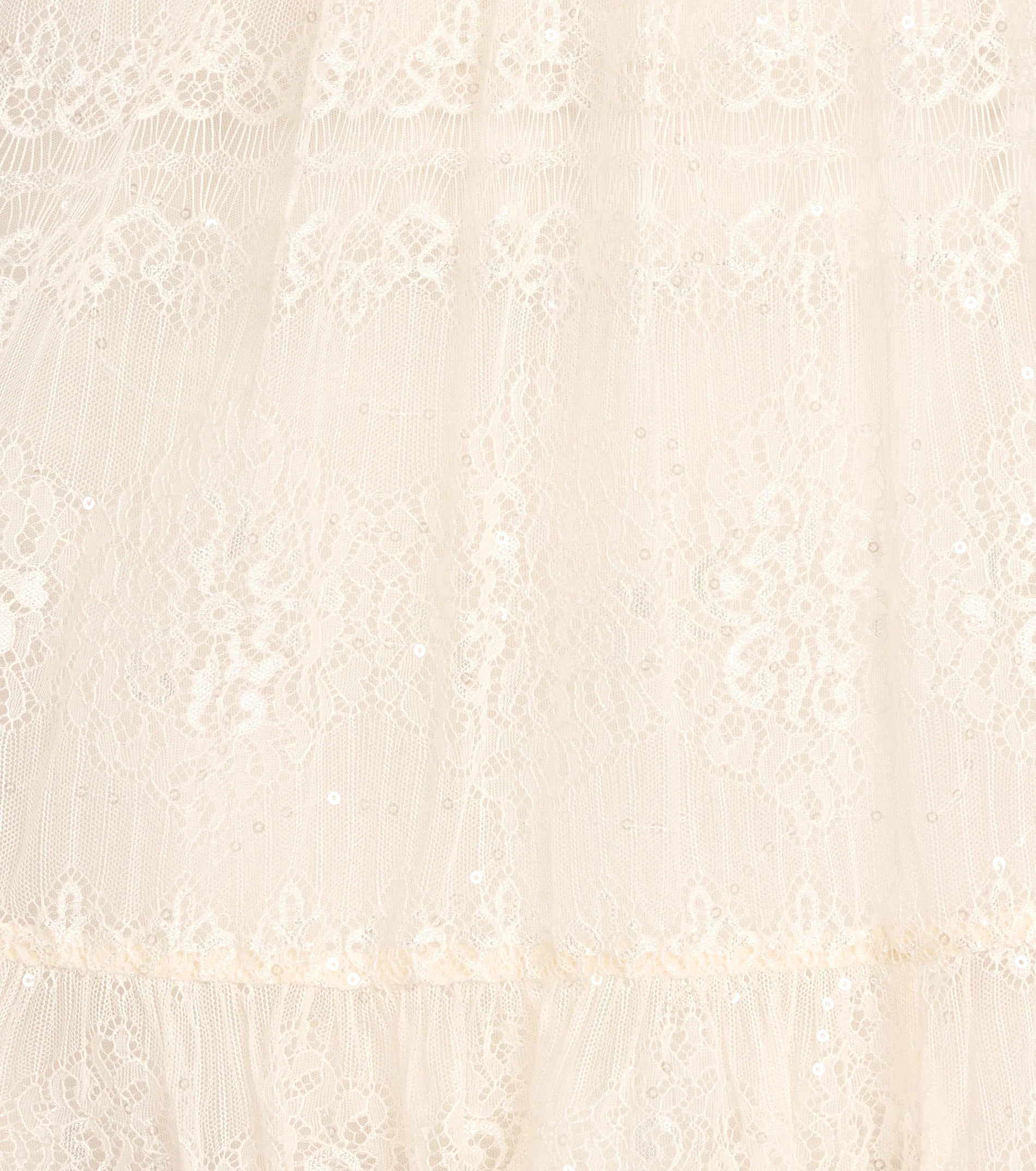 Soft Glam Sequin Lace Strapless A-Line Dress